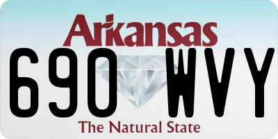 AR license plate 690WVY