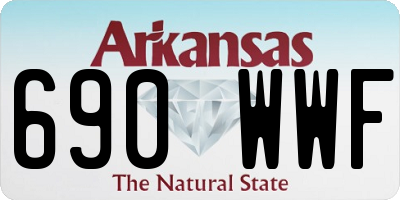 AR license plate 690WWF