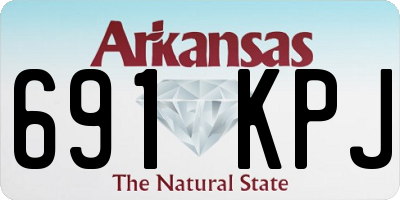 AR license plate 691KPJ