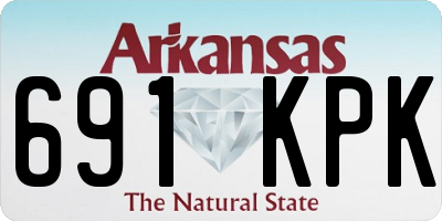 AR license plate 691KPK