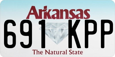 AR license plate 691KPP