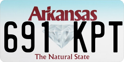 AR license plate 691KPT