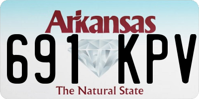 AR license plate 691KPV