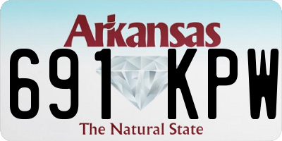 AR license plate 691KPW