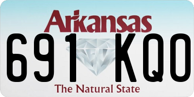 AR license plate 691KQO