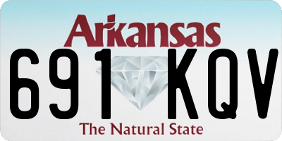 AR license plate 691KQV