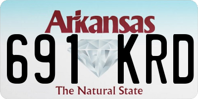 AR license plate 691KRD