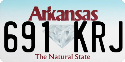 AR license plate 691KRJ