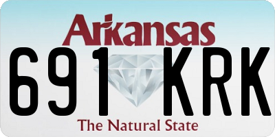 AR license plate 691KRK