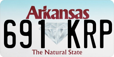 AR license plate 691KRP