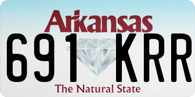 AR license plate 691KRR