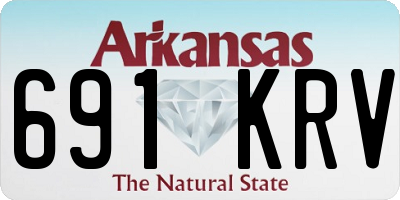 AR license plate 691KRV