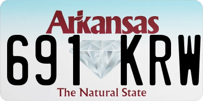 AR license plate 691KRW