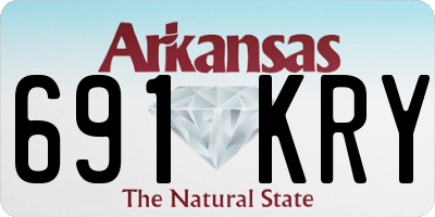 AR license plate 691KRY