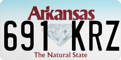 AR license plate 691KRZ