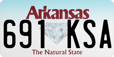 AR license plate 691KSA