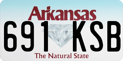 AR license plate 691KSB
