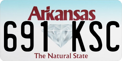 AR license plate 691KSC