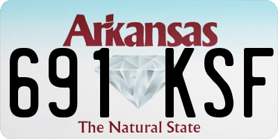 AR license plate 691KSF