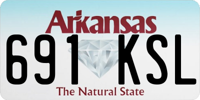 AR license plate 691KSL