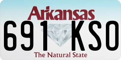 AR license plate 691KSO