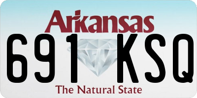 AR license plate 691KSQ
