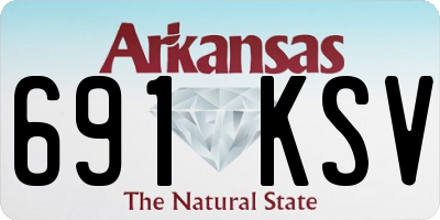 AR license plate 691KSV