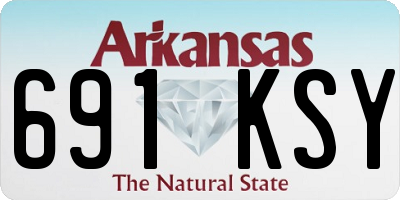 AR license plate 691KSY