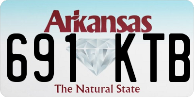 AR license plate 691KTB