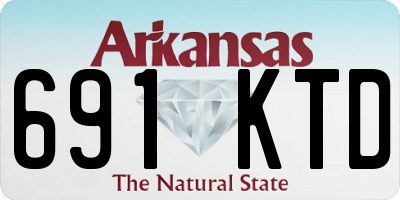 AR license plate 691KTD