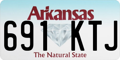 AR license plate 691KTJ