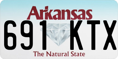 AR license plate 691KTX
