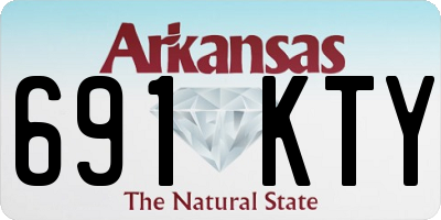 AR license plate 691KTY