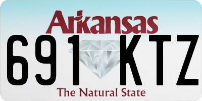 AR license plate 691KTZ