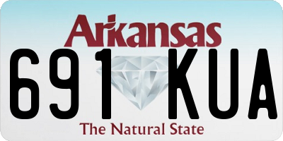 AR license plate 691KUA
