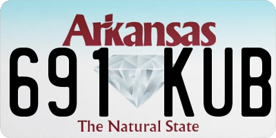 AR license plate 691KUB