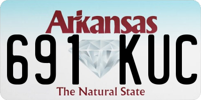 AR license plate 691KUC