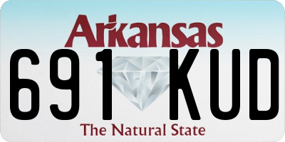 AR license plate 691KUD