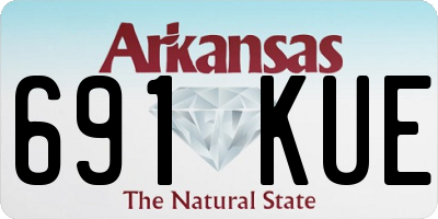 AR license plate 691KUE