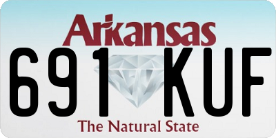 AR license plate 691KUF