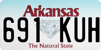 AR license plate 691KUH