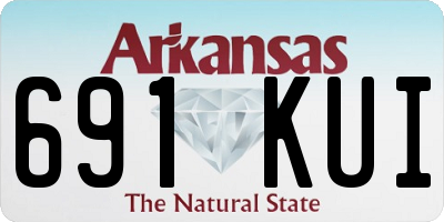 AR license plate 691KUI