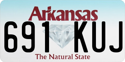 AR license plate 691KUJ