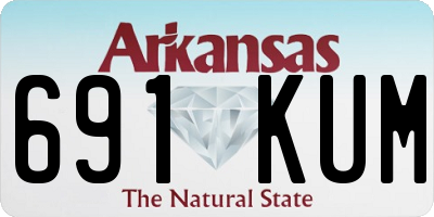 AR license plate 691KUM