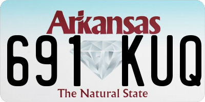 AR license plate 691KUQ