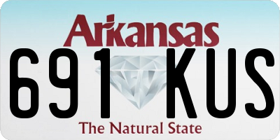 AR license plate 691KUS