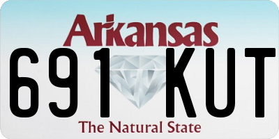 AR license plate 691KUT