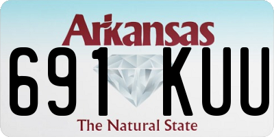 AR license plate 691KUU