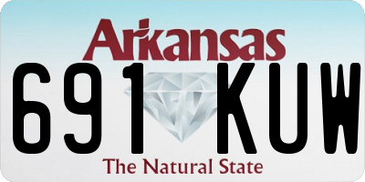 AR license plate 691KUW