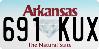 AR license plate 691KUX
